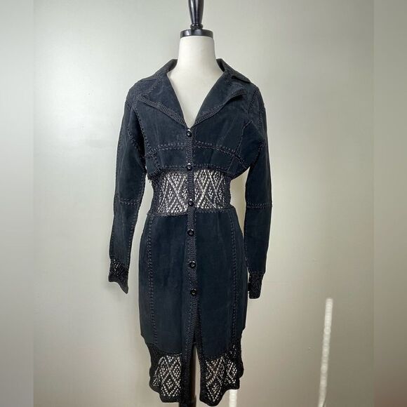 IDI by Matthew Vintage Suede Maxi Jacket - Picture 1 of 4